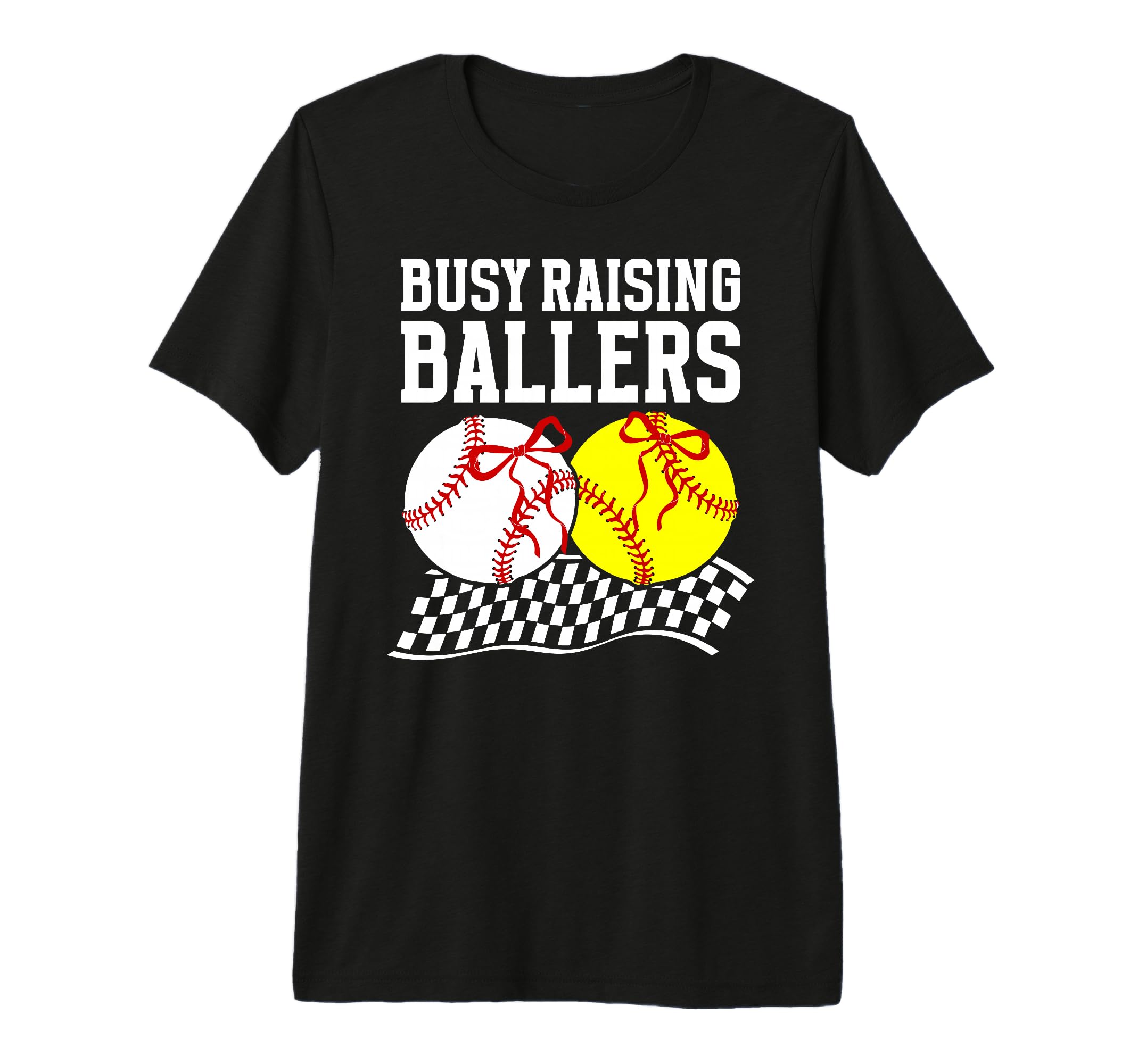 Busy Raising Ballers Baseball Softball T-Shirt - Minimalist Print Unisex - T-Shirt, Sweatshirt, Hoodie