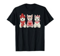 West Highland White Terrier Valentine T-Shirt - Custom Art Print Men Women - T-Shirt, Sweatshirt, Hoodie