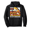 Sorry My Bearded Dragon Ate My Homework Hoodie - Graphic Print Unisex - T-Shirt, Sweatshirt, Hoodie