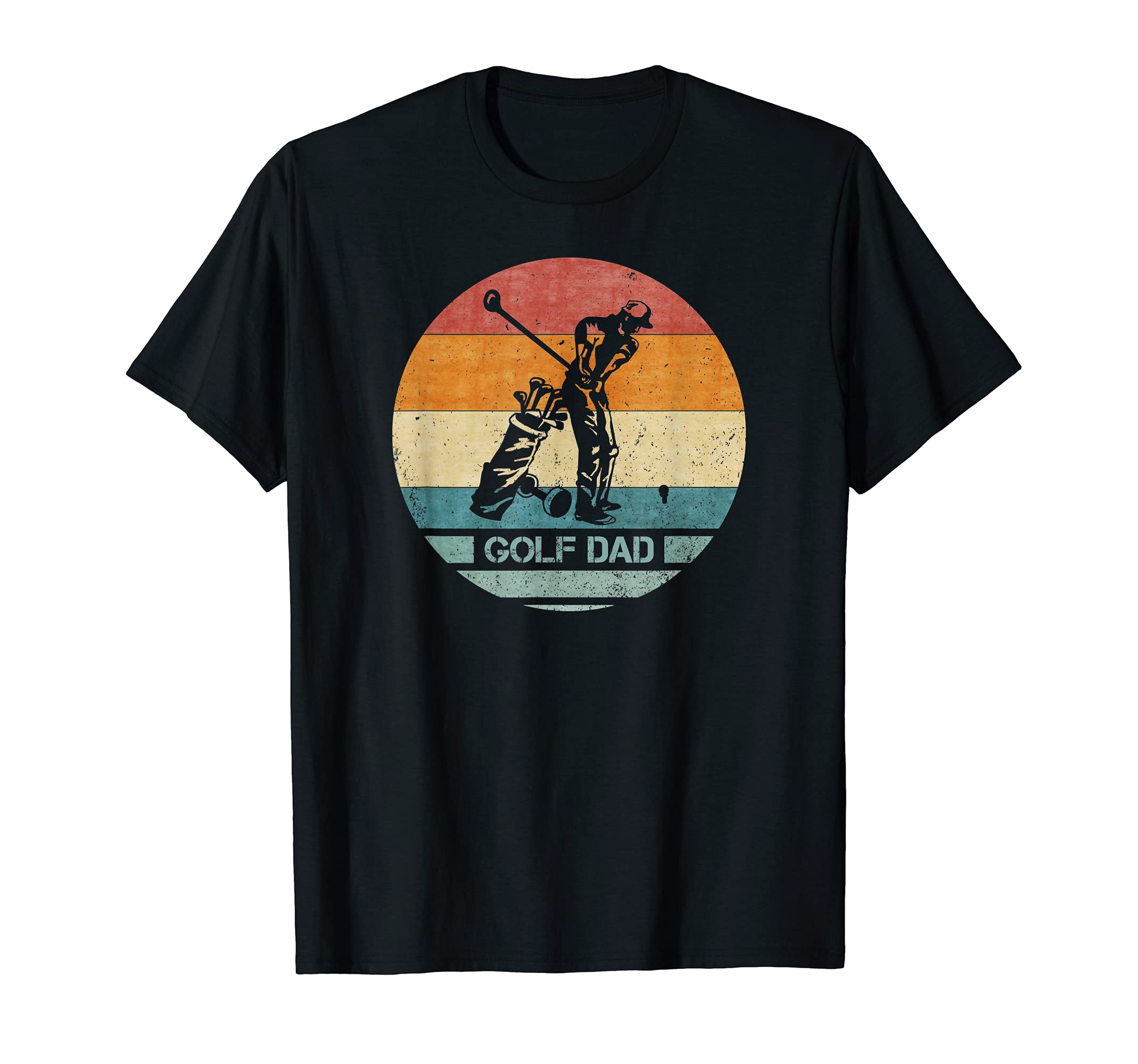 Proud Golf Player Dad Golfer Silhouette T-Shirt - Minimalist Print Unisex - T-Shirt, Sweatshirt, Hoodie