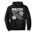 Maltese Puppy Pet Owner Animal Paw Hoodie - Casual Everyday Wear Unisex - T-Shirt, Sweatshirt, Hoodie