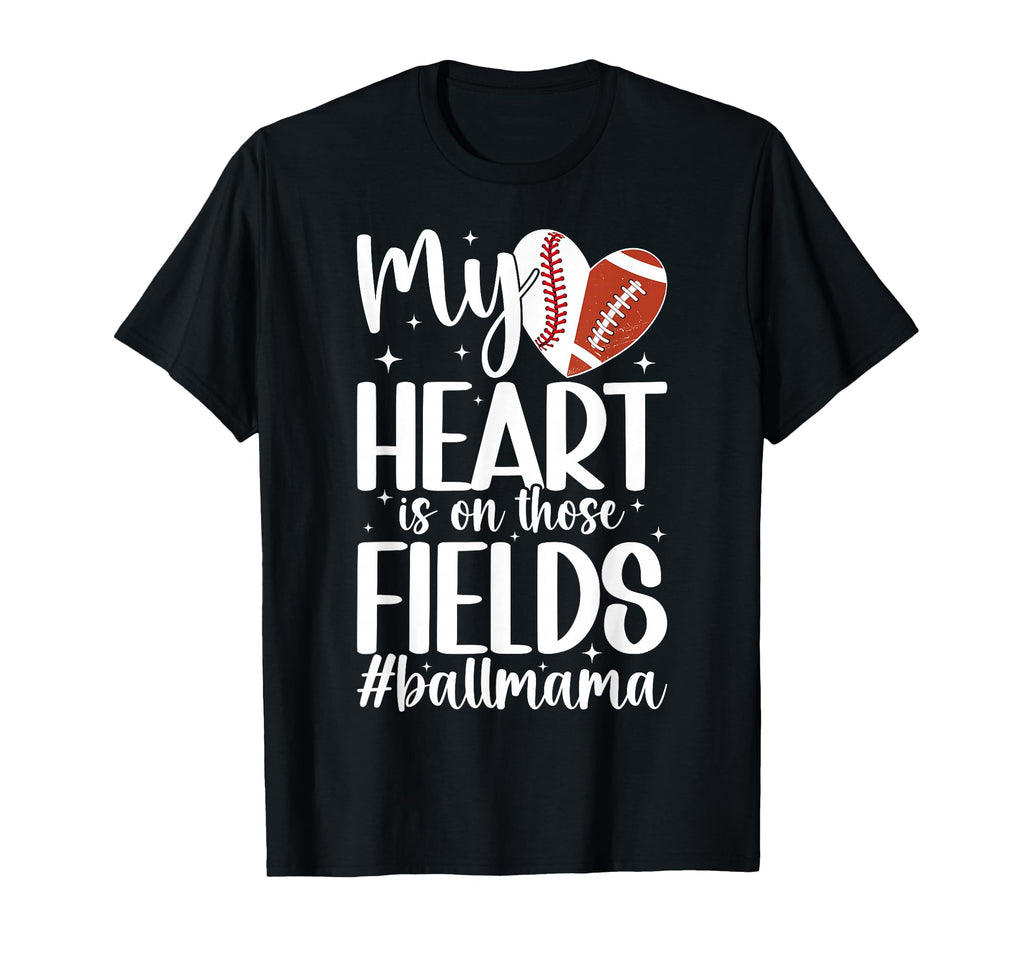 Those Fields Ball Mama Football T-Shirt - Minimalist Print Men Women - T-Shirt, Sweatshirt, Hoodie