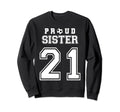 Number 21 Custom Proud Soccer Futbol Sweatshirt - Graphic Print Unisex - T-Shirt, Sweatshirt, Hoodie