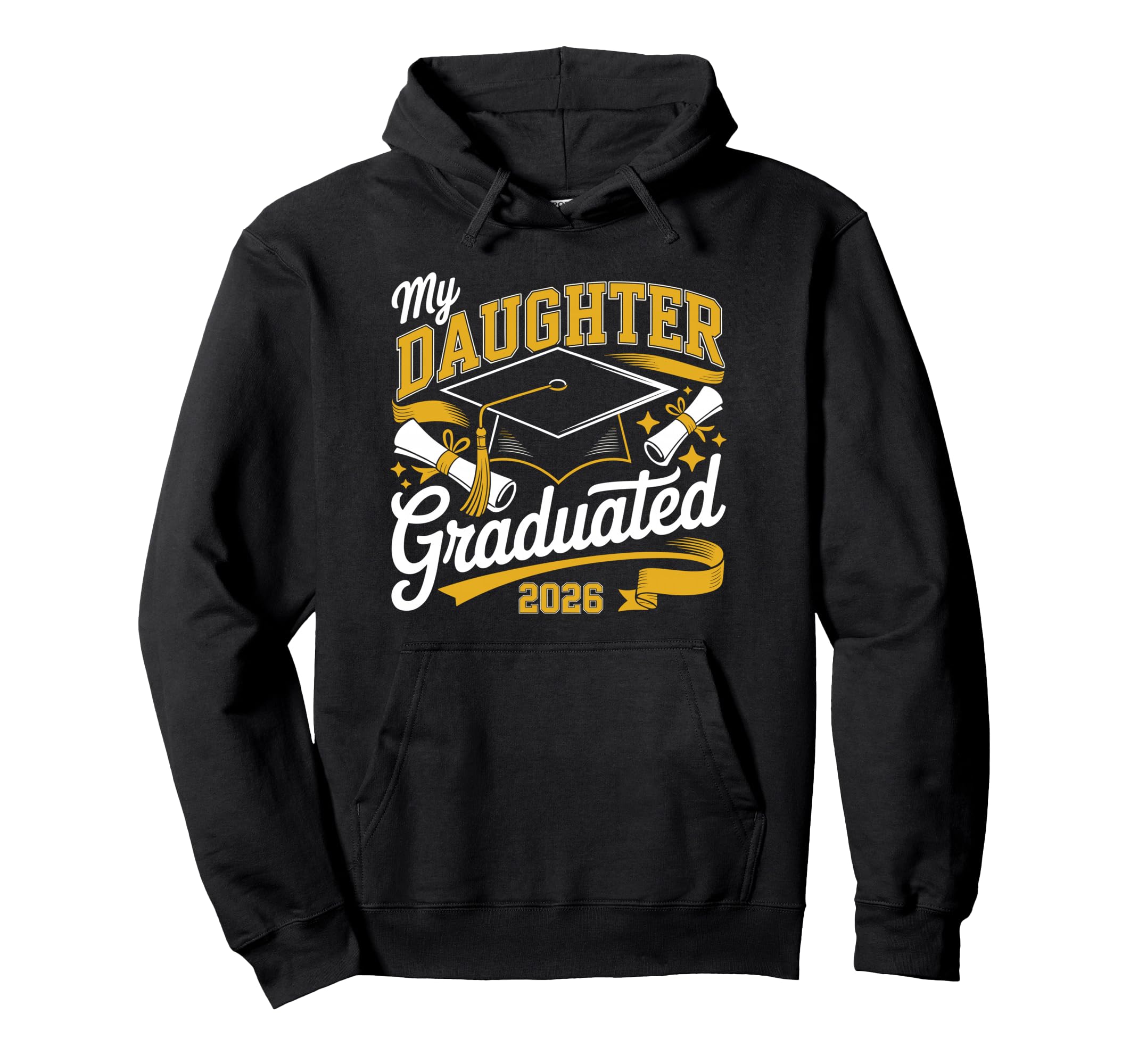 My Daughter Graduated Proud Mom 2026 Hoodie - Aesthetic Graphic Men Women - T-Shirt, Sweatshirt, Hoodie