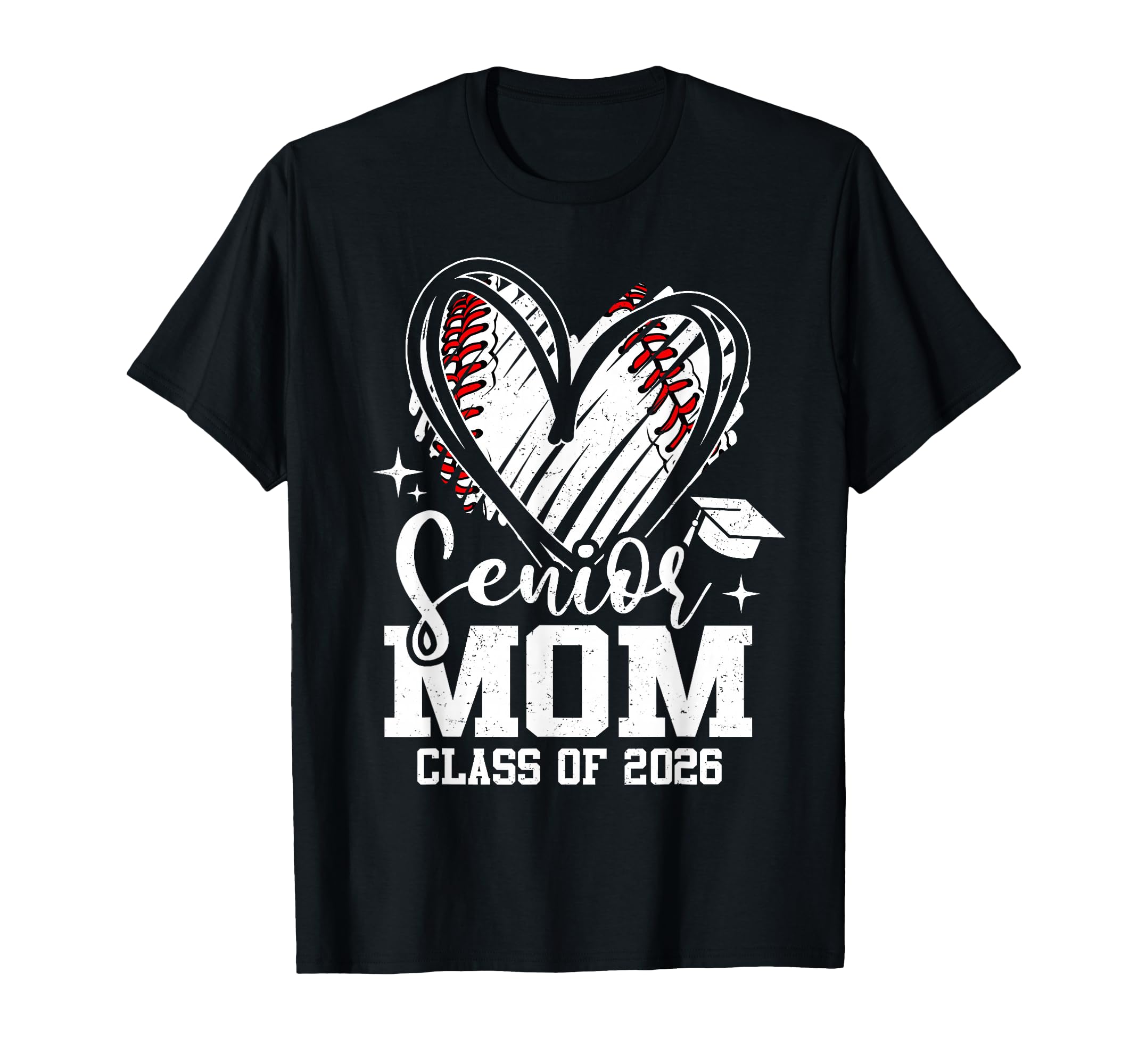 Proud Senior Mom Class 2026 Baseball T-Shirt - Graphic Print for Adults - T-Shirt, Sweatshirt, Hoodie