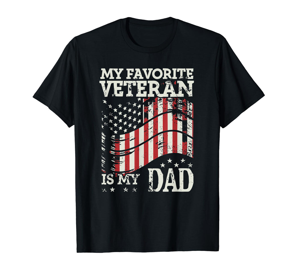 My Favorite Veteran Is My Dad Father Son T-Shirt - Graphic Print Men Women - T-Shirt, Sweatshirt, Hoodie