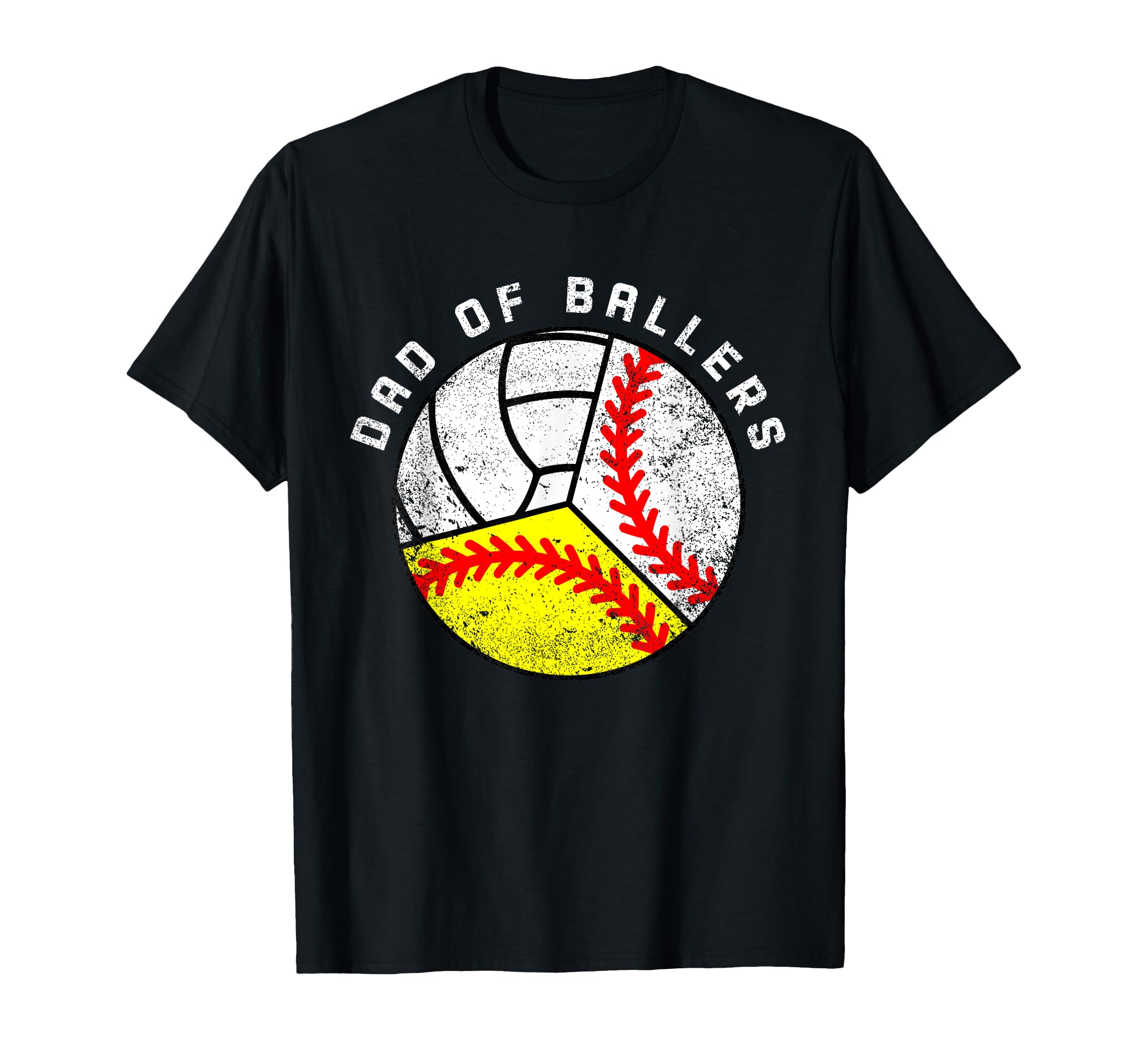 Dad Ballers Funny Baseball Softball T-Shirt - Unique Graphic Men Women - T-Shirt, Sweatshirt, Hoodie