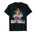 Softball Mom Just Who Loves Softball T-Shirt - Novelty Apparel Unisex - T-Shirt, Sweatshirt, Hoodie