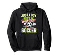 Just Who Loves Soccer Footbal Player Hoodie - Graphic Print Men Women - T-Shirt, Sweatshirt, Hoodie