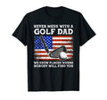 Mens Never Mess Golf Dad Golf Dad T-Shirt - Custom Art Print for Adults - T-Shirt, Sweatshirt, Hoodie