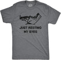 Mens Just Resting My Eyes Funny Sarcastic Top for Dad - Adult & Kids T-Shirts, Sweatshirts & Hoodies apparel design preview 1