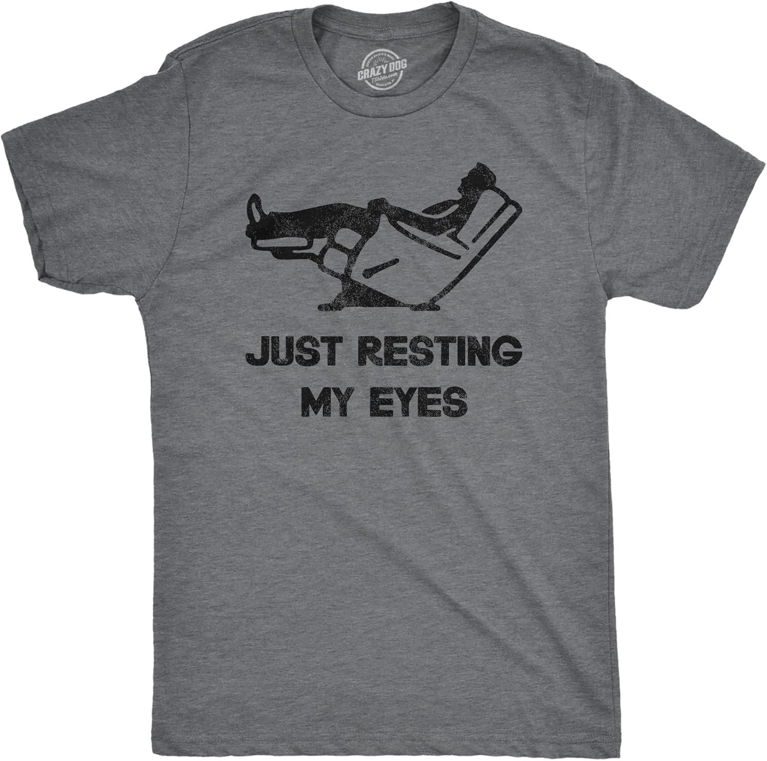 Mens Just Resting My Eyes Funny Sarcastic Top for Dad - Adult & Kids T-Shirts, Sweatshirts & Hoodies apparel design preview 1