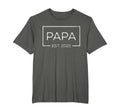 Distressed Promoted To Papa Est 2021 T-Shirt - Minimalist Print for Adults - T-Shirt, Sweatshirt, Hoodie