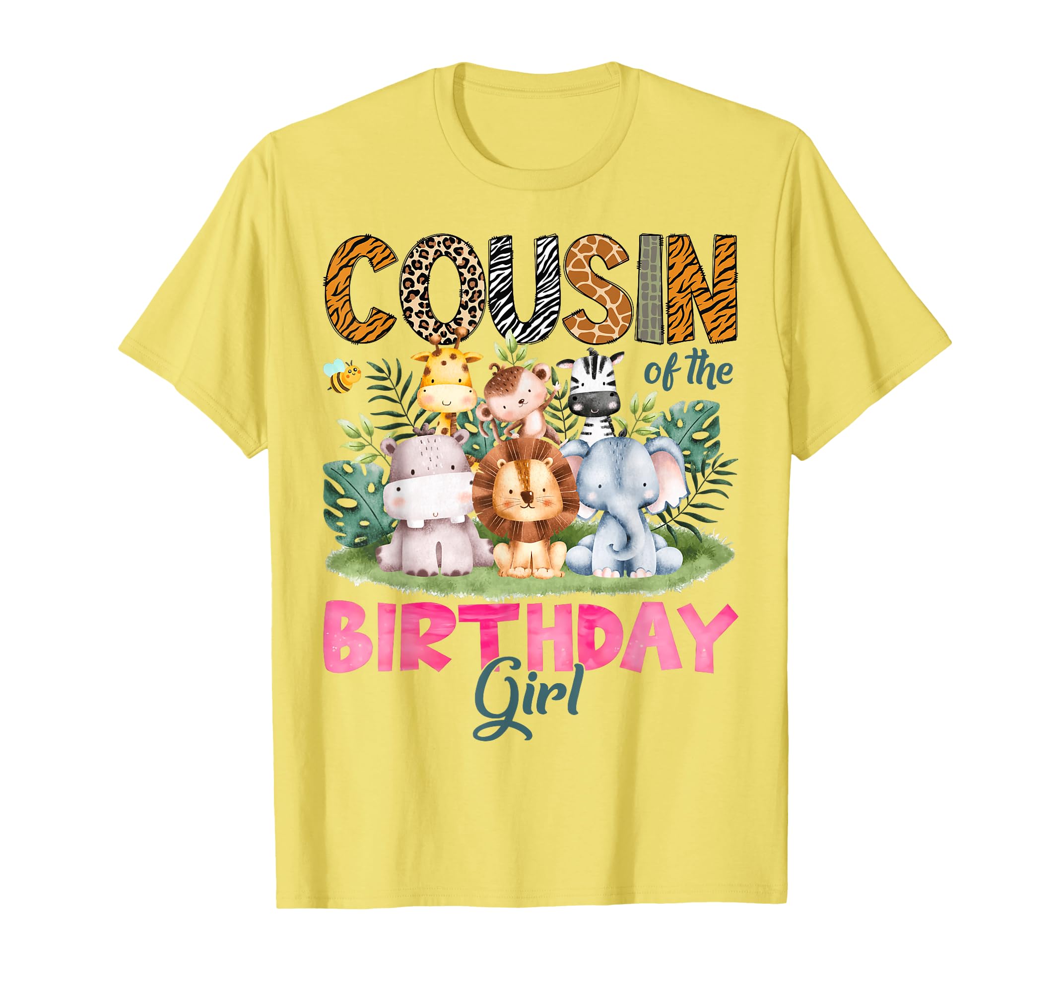 Cousin Birthday Safari Jungle Animal T-Shirt - Trendy Graphic Men Women - T-Shirt, Sweatshirt, Hoodie
