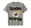 Spades King Funny Grandfather Dad Card T-Shirt - Graphic Print Men Women - T-Shirt, Sweatshirt, Hoodie