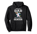 Proud Dad 2025 Senior Graduate Unicorn Hoodie - Novelty Apparel Unisex - T-Shirt, Sweatshirt, Hoodie