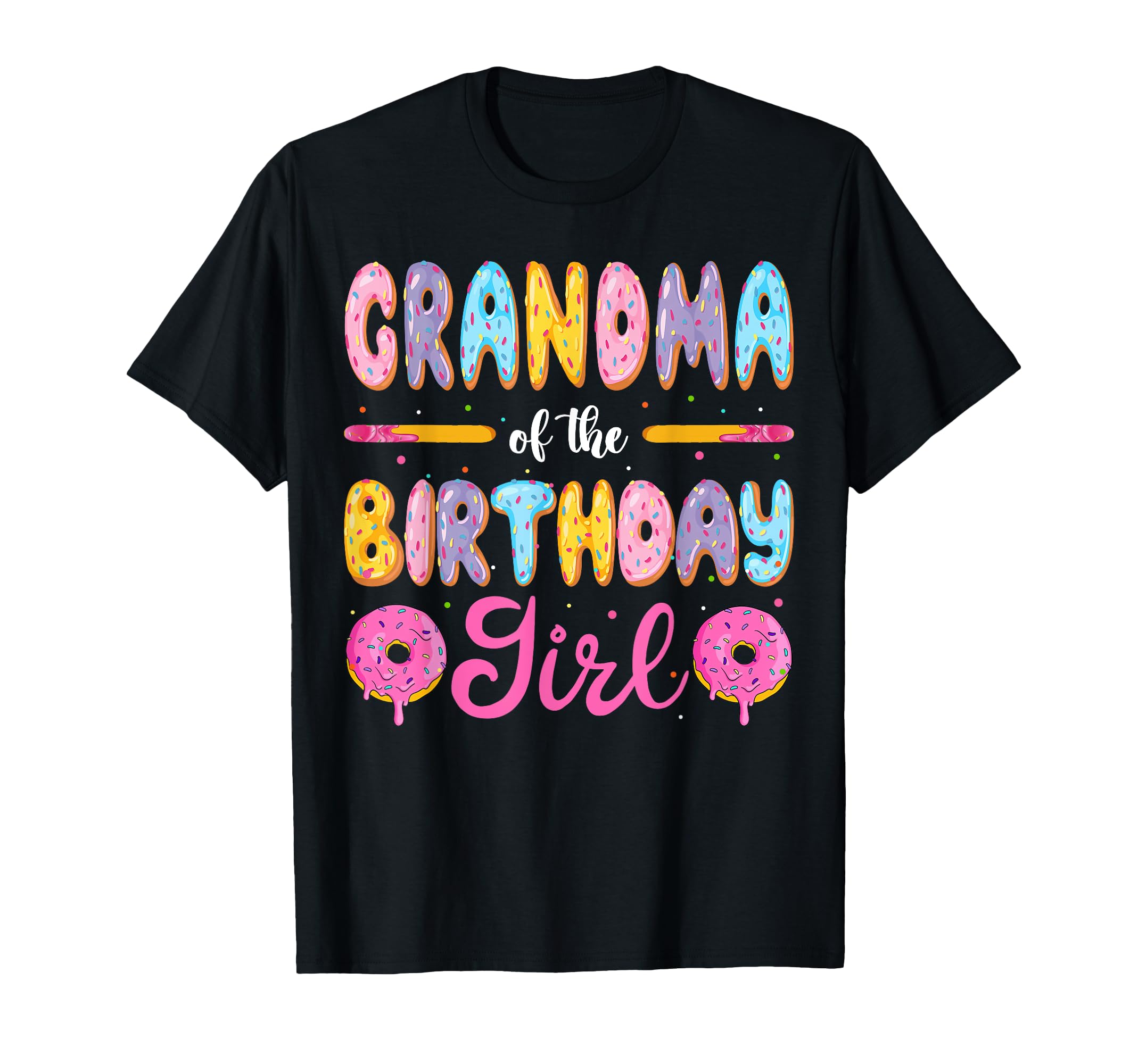 Grandma Birthday Donut Family Matching T-Shirt - Custom Art Print Unisex - T-Shirt, Sweatshirt, Hoodie