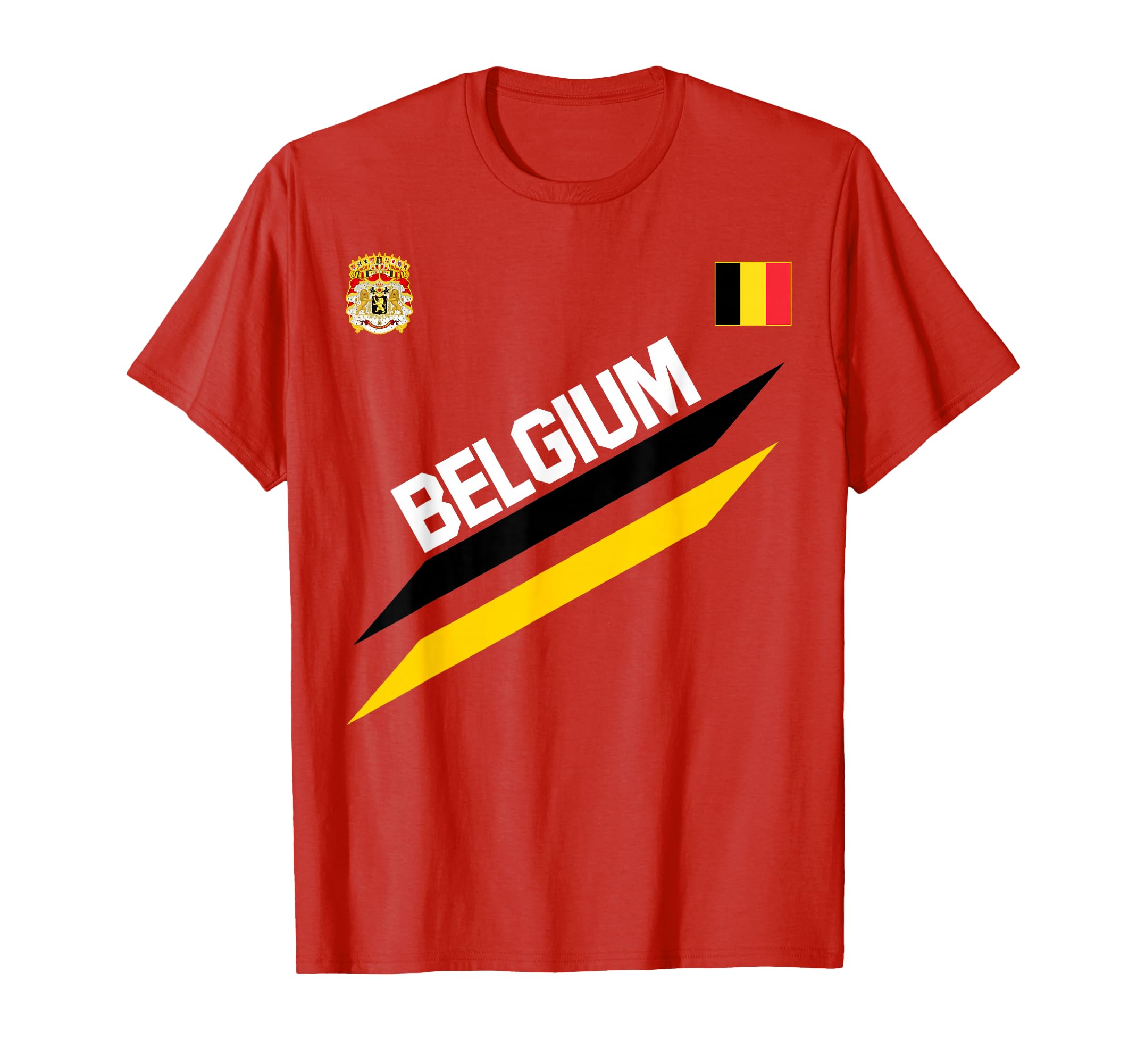 Belgian Football Soccer Ball Travel T-Shirt - Streetwear Style Unisex - T-Shirt, Sweatshirt, Hoodie