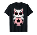 Funny Soccer Soccer Ball Cats Sweatshirt - Fun Novelty Design for Adults - T-Shirt, Sweatshirt, Hoodie