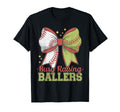 Busy Raising Ballers Softball Coquette T-Shirt - Unique Graphic Unisex - T-Shirt, Sweatshirt, Hoodie