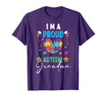I Am Proud Autism Grandma Autism Awareness T-Shirt - Unique Graphic Unisex - T-Shirt, Sweatshirt, Hoodie