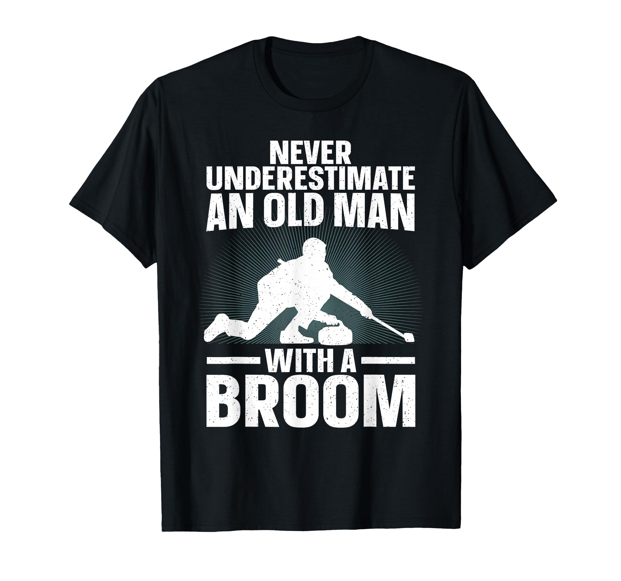Best Curling Art Grandpa Curling Sport T-Shirt - Novelty Apparel Men Women - T-Shirt, Sweatshirt, Hoodie