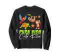 Costa Rica Parrot Sloth Turtle Sweatshirt - Fun Novelty Design Unisex - T-Shirt, Sweatshirt, Hoodie