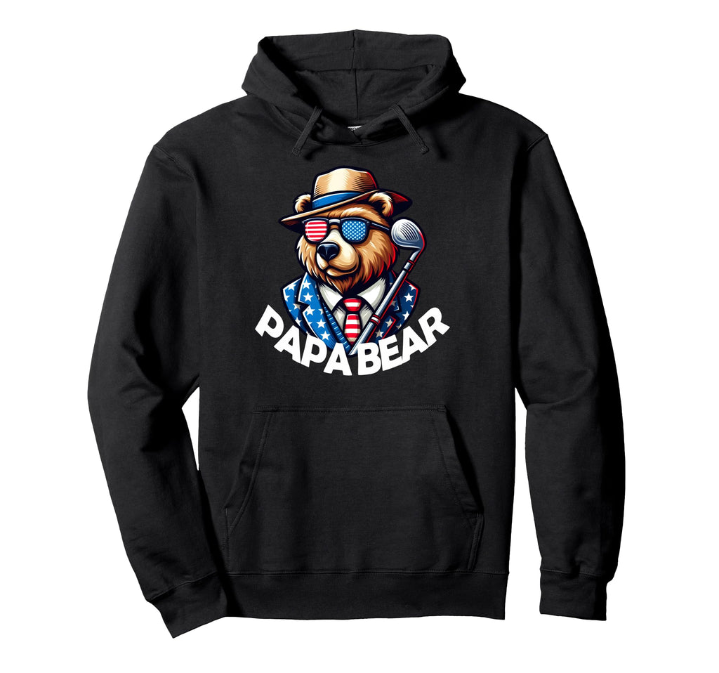 Papa Bear Gifts Funny Birthday Fun Gift Dad Hoodie - Trendy Graphic Unisex - T-Shirt, Sweatshirt, Hoodie