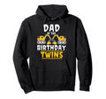 Dad Birthday Twins Construction Hoodie - Minimalist Print for Adults - T-Shirt, Sweatshirt, Hoodie