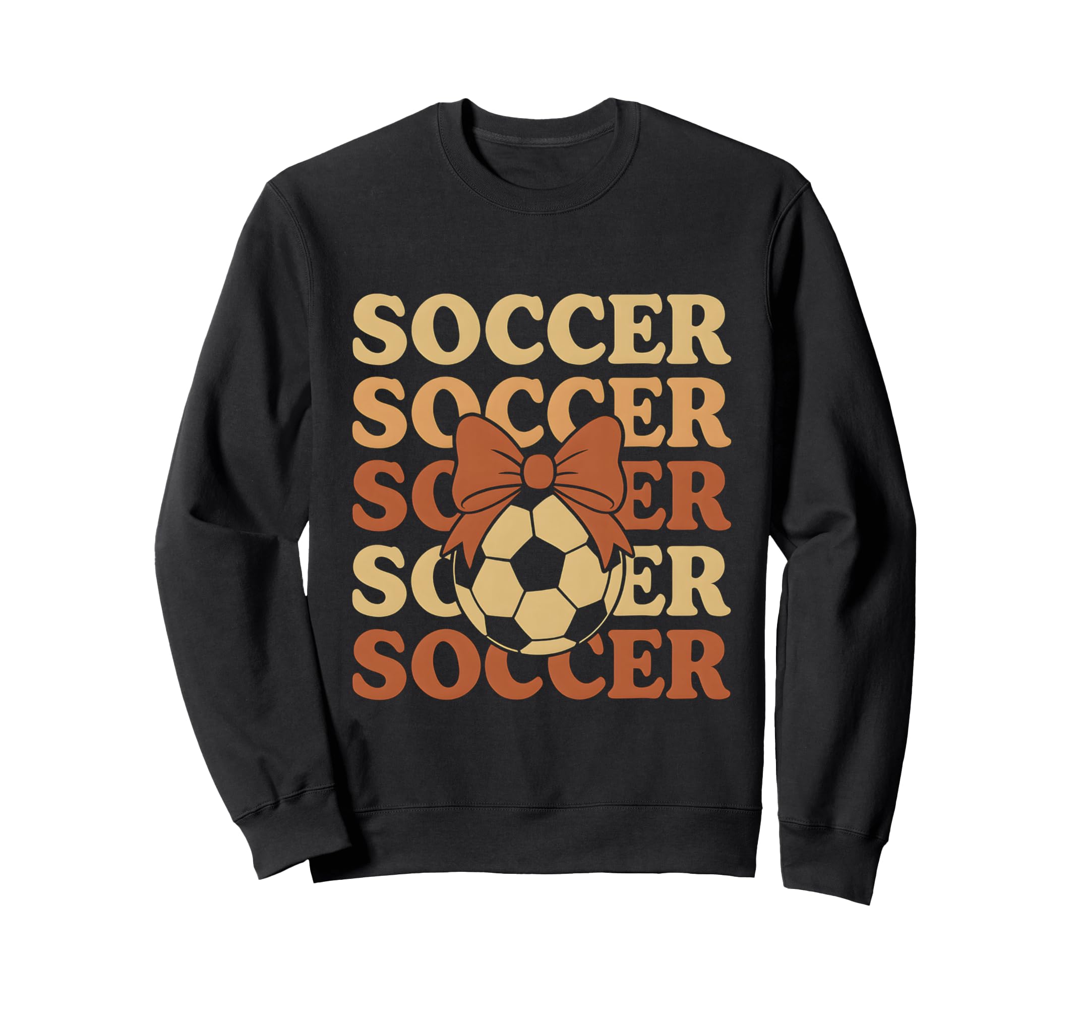 Soccer Coquette Bow Soccer Mom Sister Sweatshirt - Unique Graphic Unisex - T-Shirt, Sweatshirt, Hoodie
