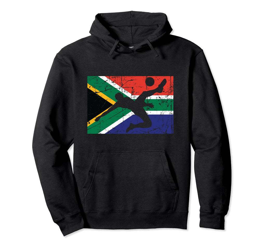 South Africa African Flag Soccer Hoodie - Trendy Graphic Men Women - T-Shirt, Sweatshirt, Hoodie