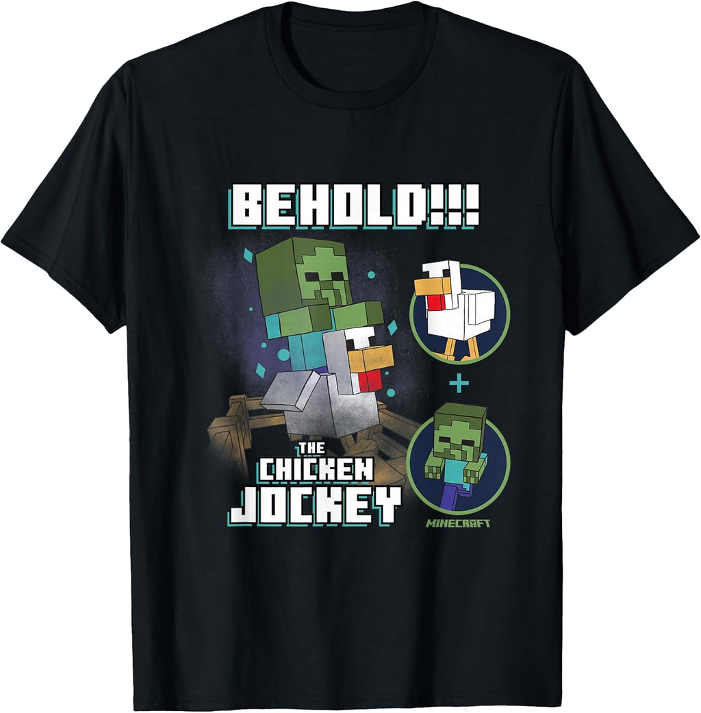 Behold The Chicken Jockey Zombie on Design - Adult & Kids T-Shirts, Sweatshirts & Hoodies apparel design preview 1