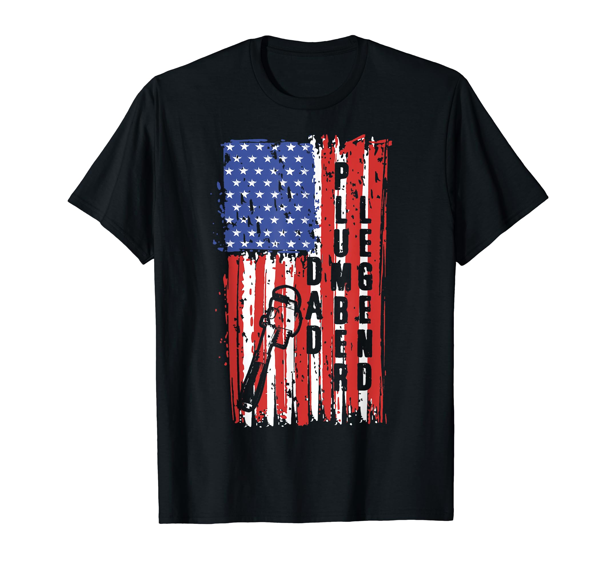 Us Flag Dad Legend Plumber Plumbing T-Shirt - Graphic Print for Adults - T-Shirt, Sweatshirt, Hoodie