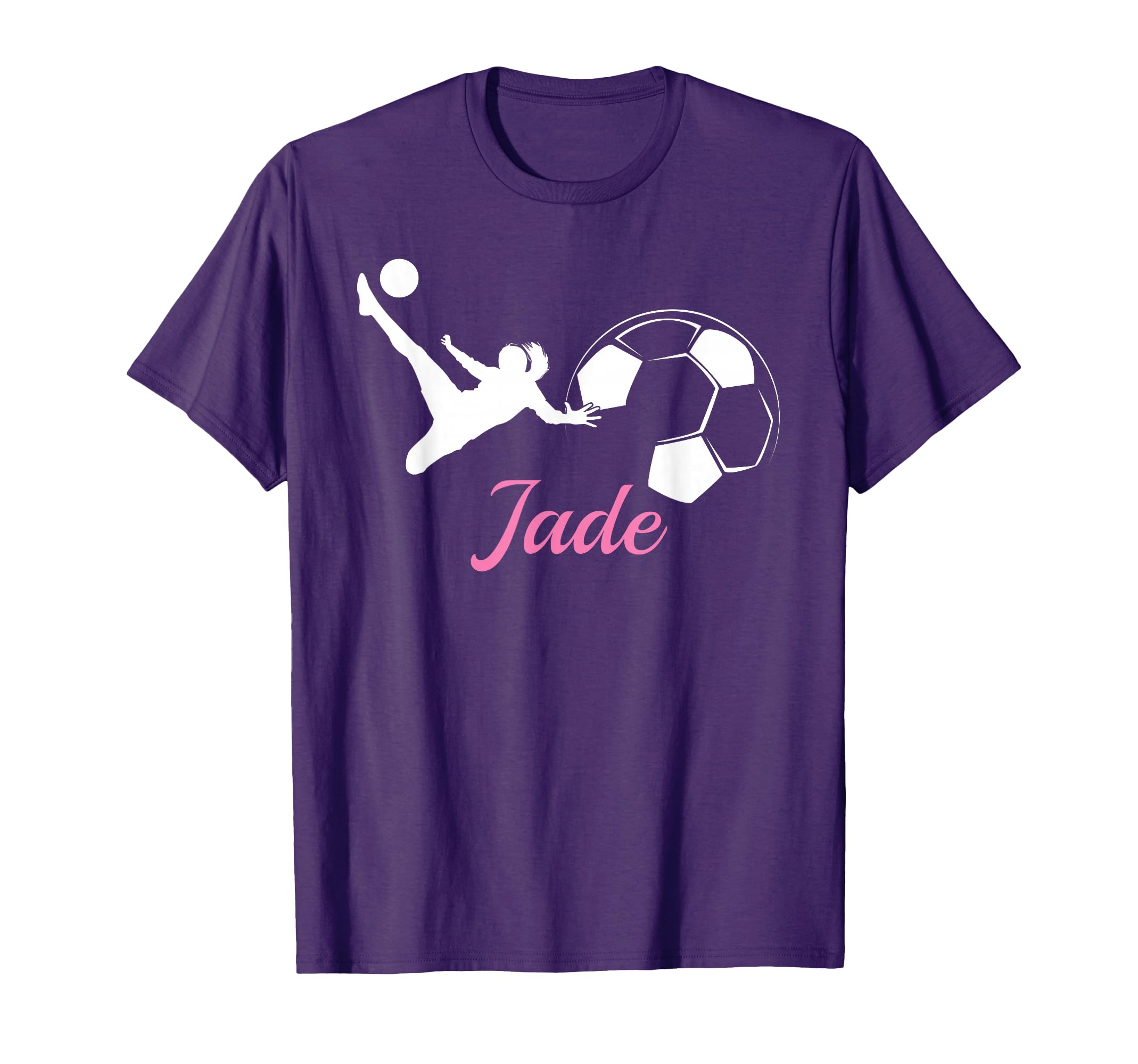 Jade Name Gift Personalized Soccer T-Shirt - Novelty Apparel for Adults - T-Shirt, Sweatshirt, Hoodie