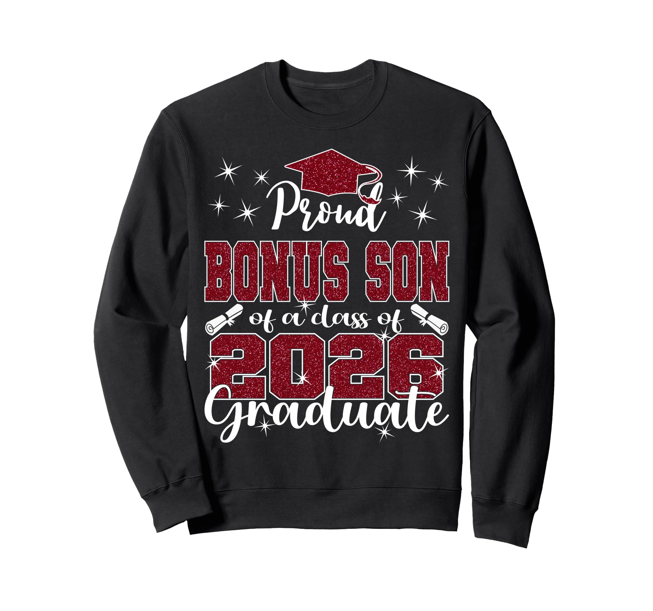 Super Proud Bonus Son 2026 Graduate Sweatshirt - Minimalist Print Unisex - T-Shirt, Sweatshirt, Hoodie