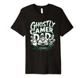 Halloween Ghostly Gamer Dad T-Shirt - Novelty Apparel for Adults - T-Shirt, Sweatshirt, Hoodie