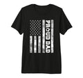Mens Proud Dad American Distressed T-Shirt - Custom Art Print for Adults - T-Shirt, Sweatshirt, Hoodie
