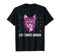 Cat Tamed Human Cat Lover Friends T-Shirt - Graphic Print for Adults - T-Shirt, Sweatshirt, Hoodie