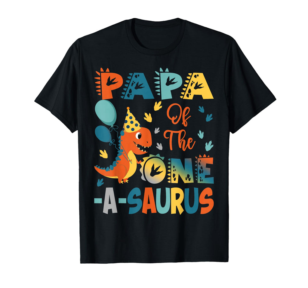 Papa One Saurus 2Nd Birthday Dinosaur T-Shirt - Trendy Graphic for Adults - T-Shirt, Sweatshirt, Hoodie