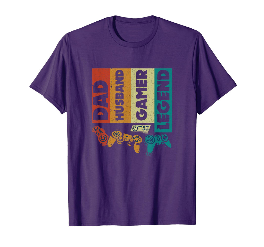 Dad Husband Gamer Legend Dad Video T-Shirt - Casual Everyday Wear Unisex - T-Shirt, Sweatshirt, Hoodie