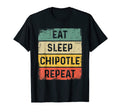 Chipotle Lover Funny Eat Sleep T-Shirt - Minimalist Print Men Women - T-Shirt, Sweatshirt, Hoodie