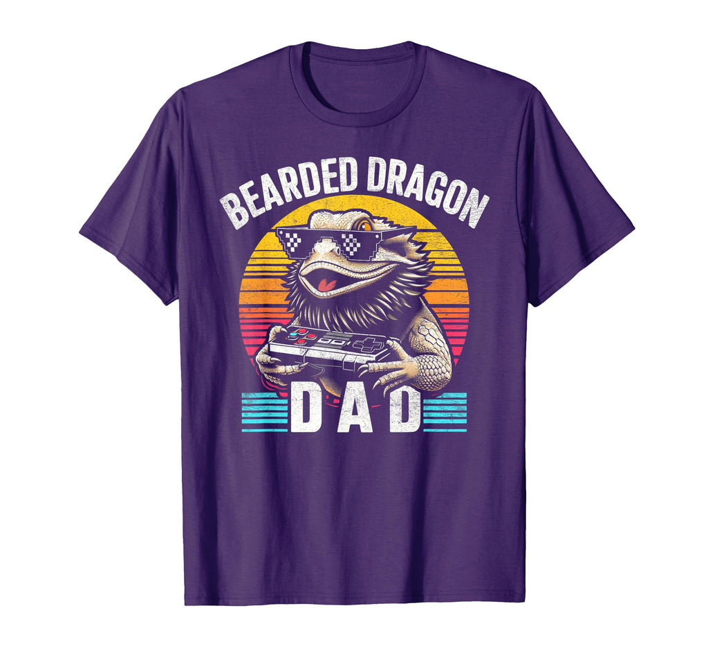 Bearded Dragon Dad Video Game Lizard T-Shirt - Streetwear Style Unisex - T-Shirt, Sweatshirt, Hoodie