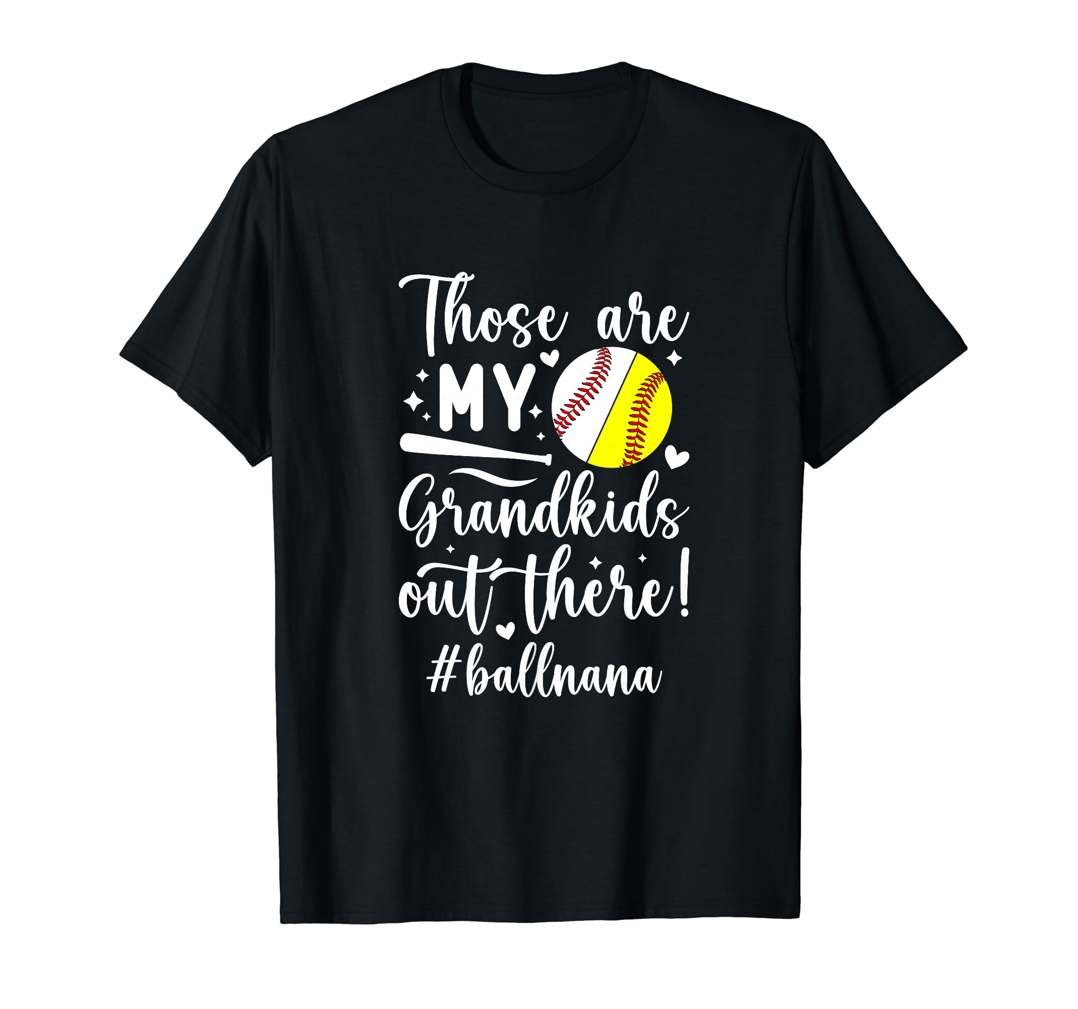 My Grandkids Ball Nana Baseball T-Shirt - Aesthetic Graphic Men Women - T-Shirt, Sweatshirt, Hoodie