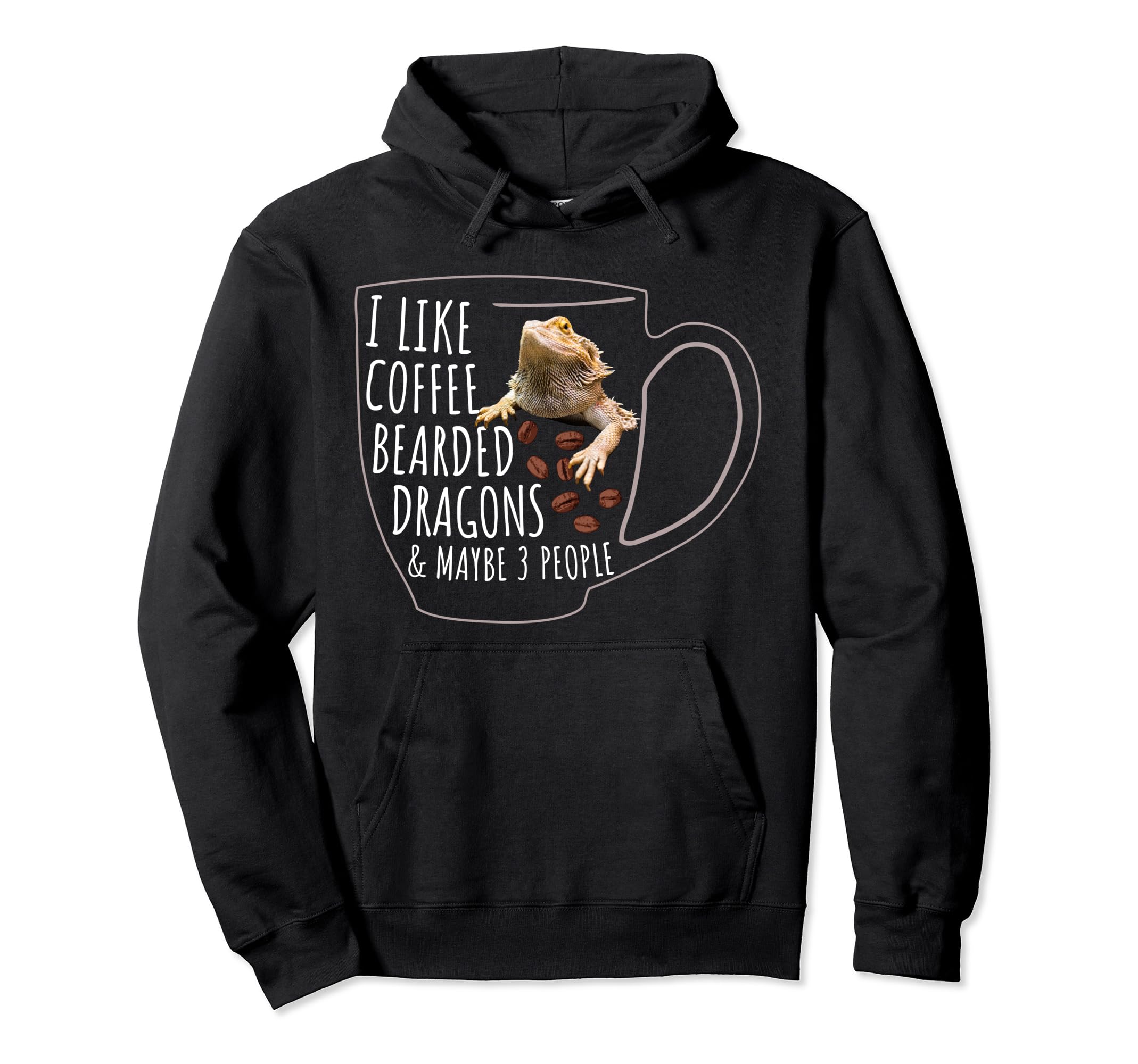 I Like Coffee Bearded Dragons And Hoodie - Aesthetic Graphic Men Women - T-Shirt, Sweatshirt, Hoodie