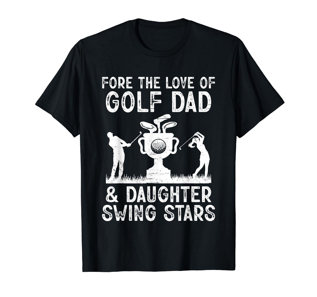 Dad And Daughter Golf Champions Finest T-Shirt - Custom Art Print Unisex - T-Shirt, Sweatshirt, Hoodie