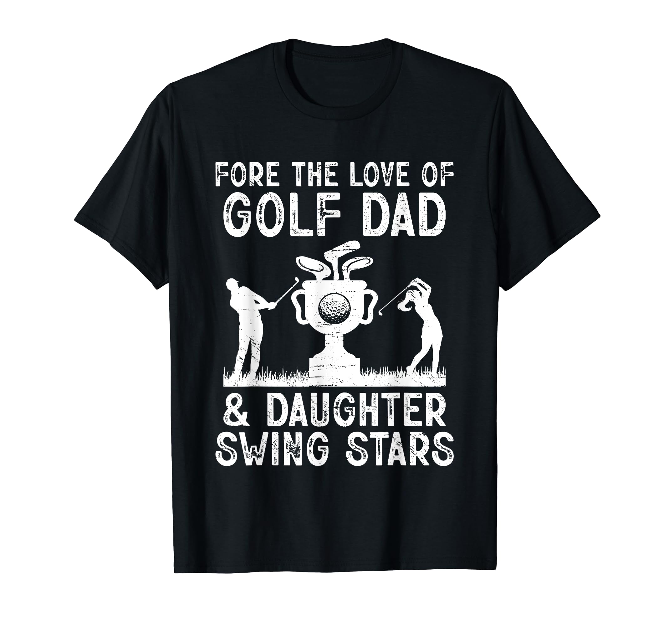 Dad And Daughter Golf Champions Finest T-Shirt - Custom Art Print Unisex - T-Shirt, Sweatshirt, Hoodie