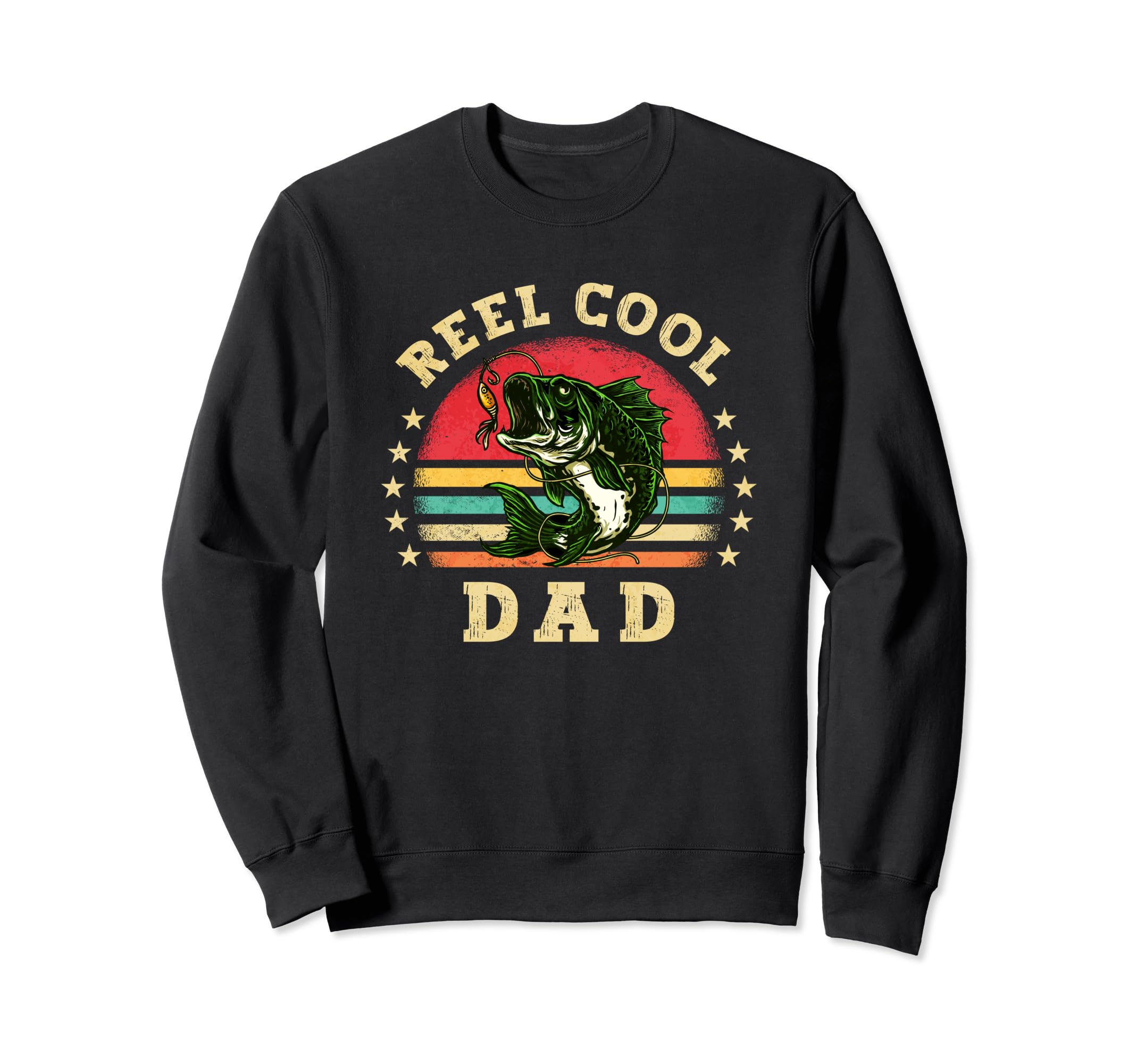Reel Dad Fishing Dad Fathers Day Sweatshirt - Novelty Apparel for Adults - T-Shirt, Sweatshirt, Hoodie