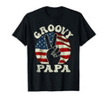 Groovy Papa 70S Aesthetic Usa Flag T-Shirt - Streetwear Style for Adults - T-Shirt, Sweatshirt, Hoodie