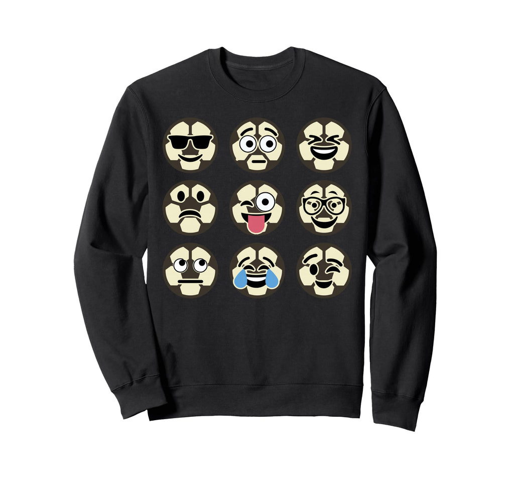 Funny Sports Soccer Emoticon Sweatshirt - Trendy Graphic Men Women - T-Shirt, Sweatshirt, Hoodie