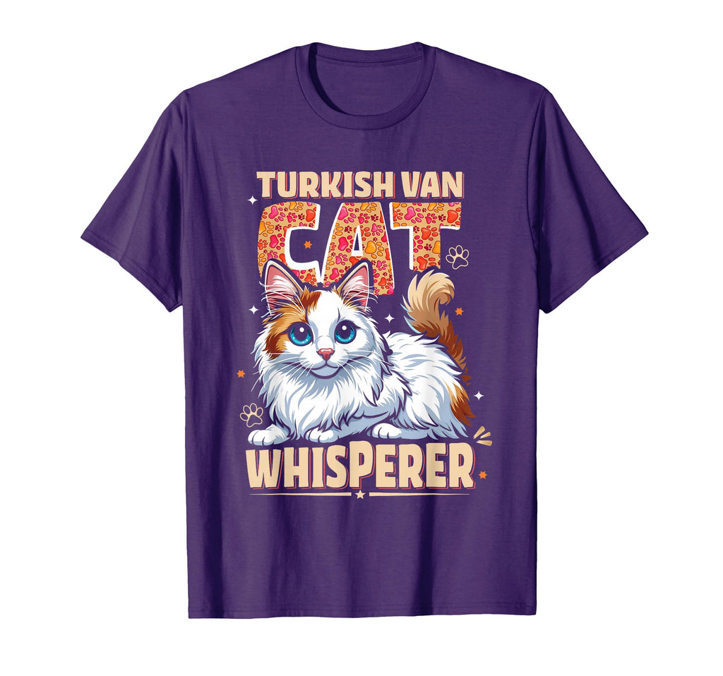 Turkish Van Whisperer Cat Dad Funny T-Shirt - Streetwear Style for Adults - T-Shirt, Sweatshirt, Hoodie